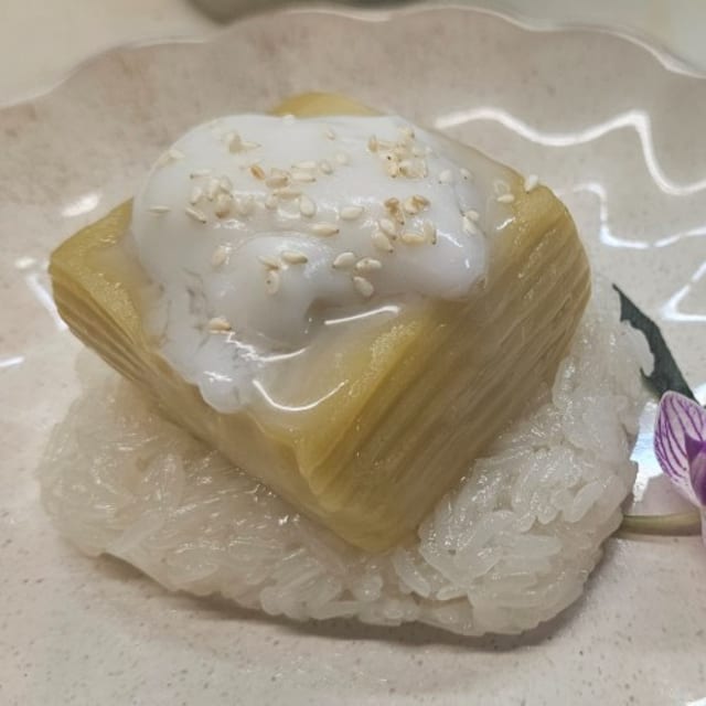 Thai Custard with Sticky Rice.