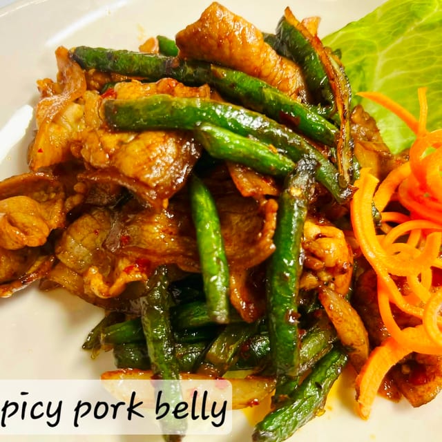Spicy Pork Belly.